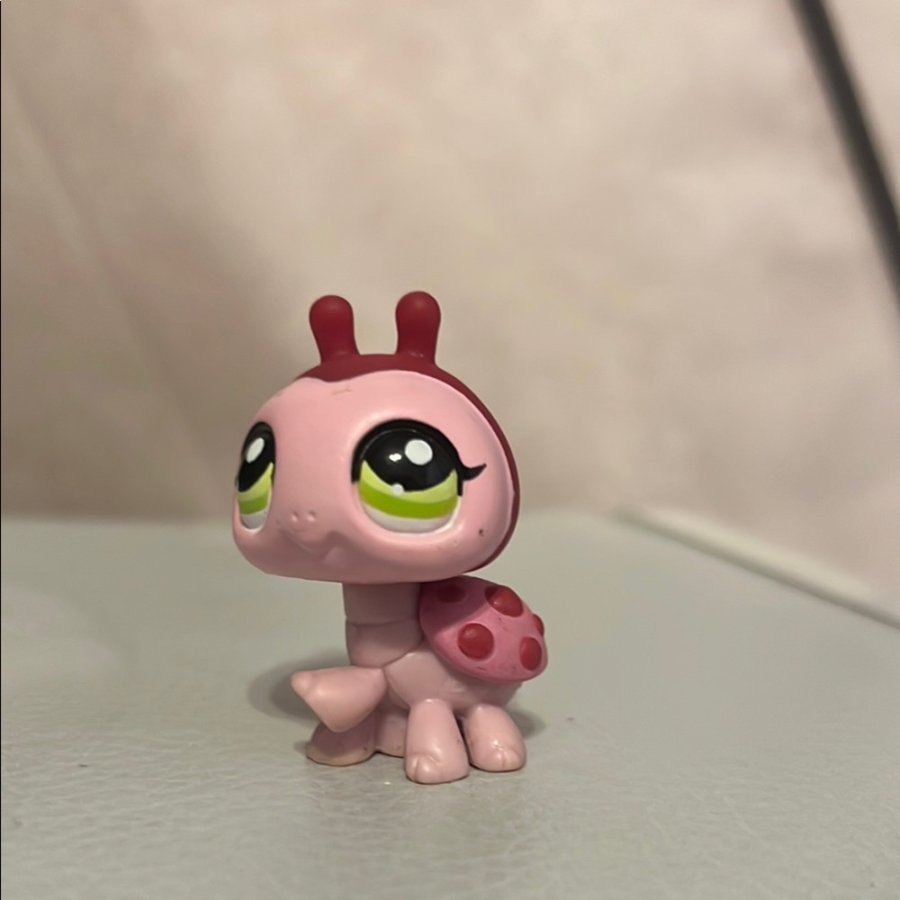 Pink Ladybug Small Pet Toy